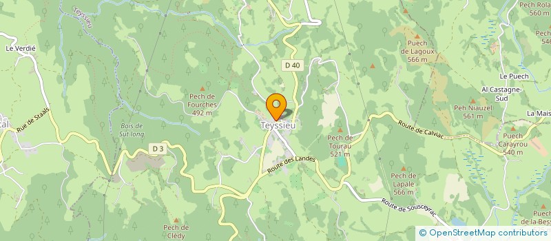 localisation de l'entreprise MONSIEUR PIERRE-HENRI ESPALIEU  TEYSSIEU