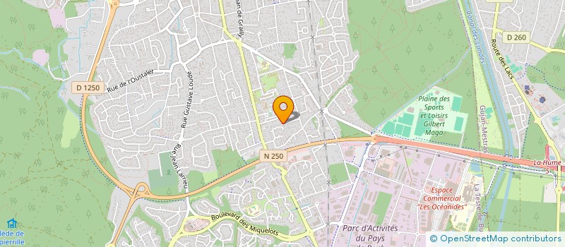 localisation de l'entreprise MONSIEUR PIERRE HENRI ESPEUT à LA TESTE-DE-BUCH