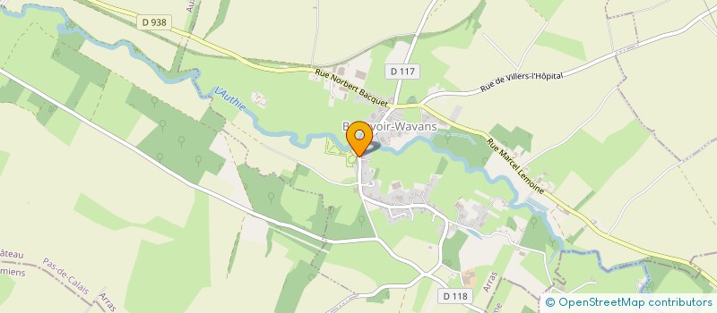 localisation de l'entreprise MONSIEUR PIERRE HENRI HANSCOTTE  BEAUVOIR-WAVANS