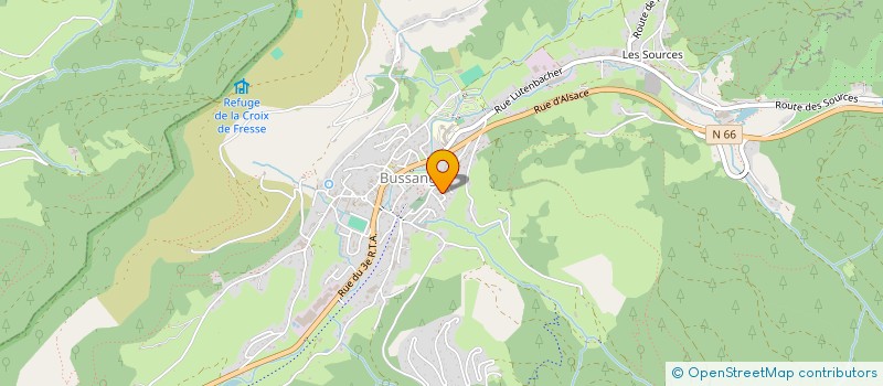 localisation de l'entreprise MONSIEUR PIERRE-HENRI JEANDEL  BUSSANG