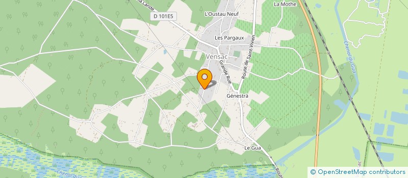 localisation de l'entreprise MONSIEUR PIERRE HENRI LARROUX  VENSAC