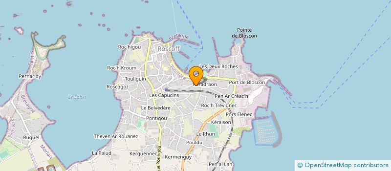 localisation de l'entreprise MONSIEUR PIERRE-HENRI LE COZ  ROSCOFF