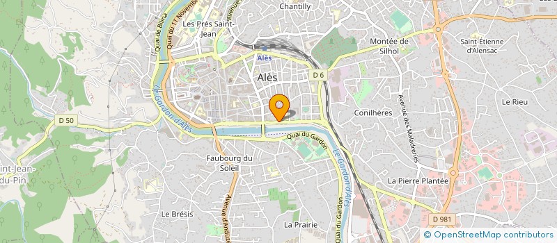 localisation de l'entreprise MONSIEUR PIERRE HENRI POUCHAIN à ALES
