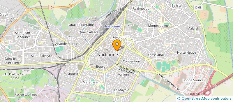 localisation de l'entreprise MONSIEUR PIERRE-HENRI ROCHE  NARBONNE