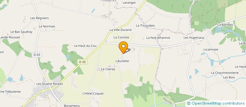 localisation de l'entreprise MONSIEUR PIERRE-HENRI THERET à SAINT-JULIEN-MAUMONT