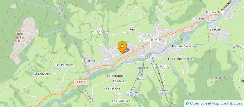 localisation de l'entreprise MONSIEUR PIERRE HENRIOUX  PRAZ SUR ARLY