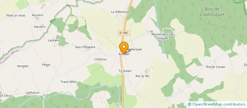 localisation de l'entreprise MONSIEUR PIERRE HENRY à PLOUNEOUR-MENEZ