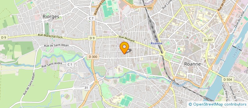 localisation de l'entreprise MONSIEUR PIERRE-HENRY TARCHER à ROANNE