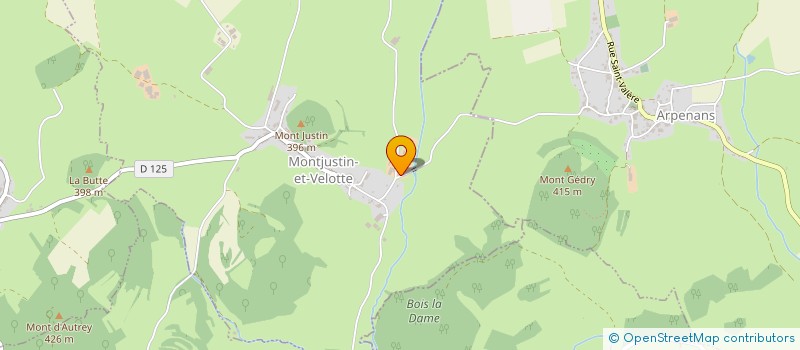localisation de l'entreprise MONSIEUR PIERRE HENZ  MONTJUSTIN-ET-VELOTTE
