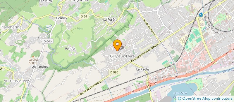 localisation de l'entreprise MONSIEUR PIERRE HERBET  GILLY-SUR-ISERE