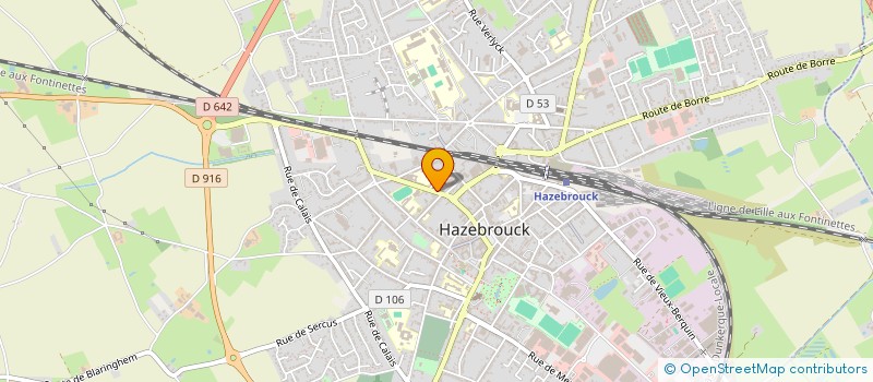 localisation de l'entreprise MONSIEUR PIERRE HERNU  HAZEBROUCK