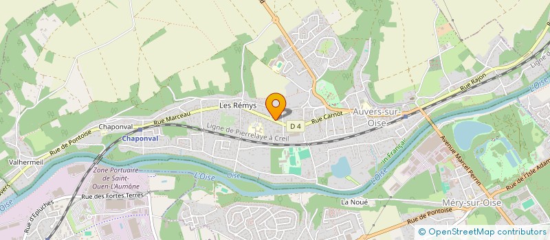 localisation de l'entreprise MONSIEUR PIERRE HERVIEU  AUVERS-SUR-OISE