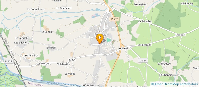 localisation de l'entreprise MONSIEUR PIERRE HERVY  FEGREAC