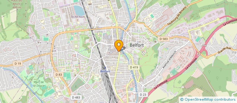 localisation de l'entreprise MONSIEUR PIERRE HEZARD à BELFORT