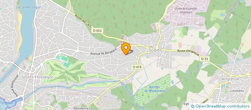 localisation de l'entreprise MONSIEUR PIERRE HIRIBARREN  SOORTS-HOSSEGOR