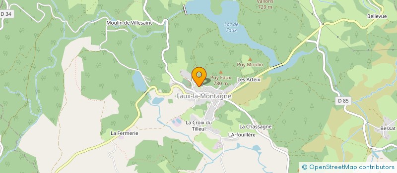 localisation de l'entreprise MONSIEUR PIERRE HOEZELLE à FAUX-LA-MONTAGNE