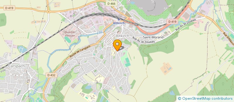 localisation de l'entreprise MONSIEUR PIERRE HOFF à ALTKIRCH