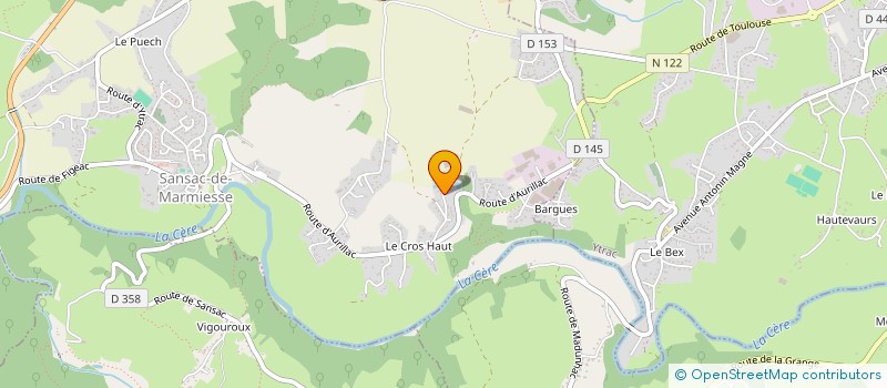 localisation de l'entreprise MONSIEUR PIERRE HOFFMANN à SANSAC-DE-MARMIESSE