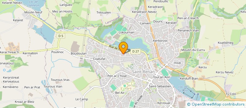 localisation de l'entreprise MONSIEUR PIERRE HOFMANN  SAINT-RENAN