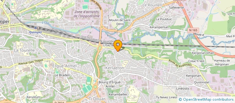 localisation de l'entreprise MONSIEUR PIERRE HOGOMMAT à QUIMPER