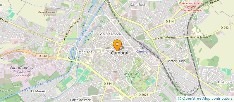 localisation de l'entreprise MONSIEUR PIERRE HOLLESTELLE  CAMBRAI