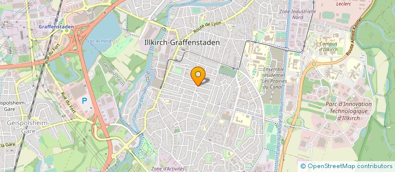 localisation de l'entreprise MONSIEUR PIERRE HORNECKER  ILLKIRCH-GRAFFENSTADEN