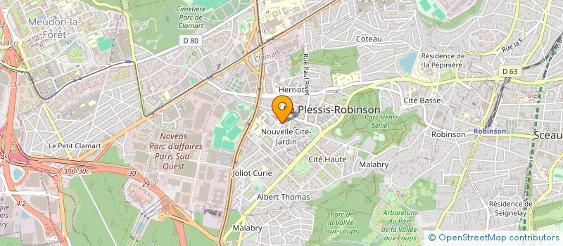 localisation de l'entreprise MONSIEUR PIERRE HOUILLE à LE PLESSIS-ROBINSON