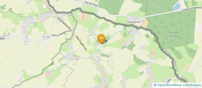 localisation de l'entreprise MONSIEUR PIERRE HUARD  RUMEGIES