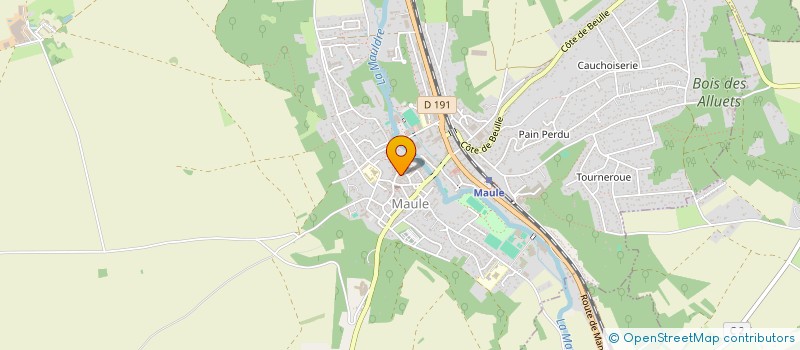 localisation de l'entreprise MONSIEUR PIERRE HUBERT  MAULE