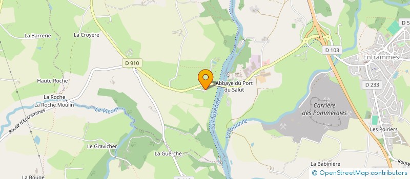 localisation de l'entreprise MONSIEUR PIERRE HUBERT  L'HUISSERIE