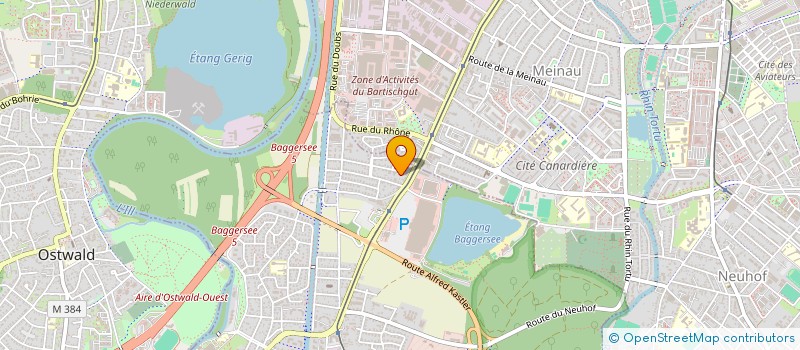 localisation de l'entreprise MONSIEUR PIERRE HUCK  ILLKIRCH-GRAFFENSTADEN