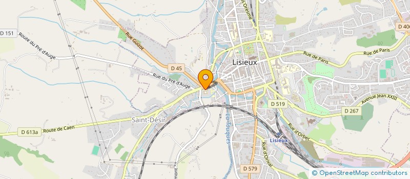 localisation de l'entreprise MONSIEUR PIERRE HUE  LISIEUX