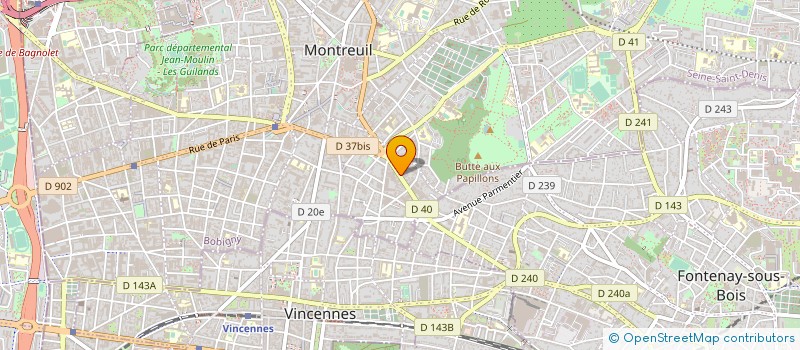 localisation de l'entreprise MONSIEUR PIERRE HUGUENIN à MONTREUIL
