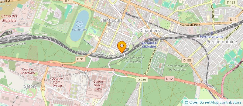 localisation de l'entreprise MONSIEUR PIERRE-HUGUES BASQUIN  VERSAILLES