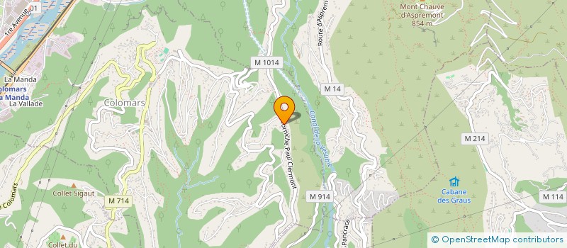 localisation de l'entreprise MONSIEUR PIERRE-HUGUES CACHELEUX  COLOMARS