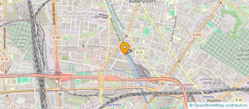 localisation de l'entreprise MONSIEUR PIERRE HUGUES DUBOIS  AUBERVILLIERS