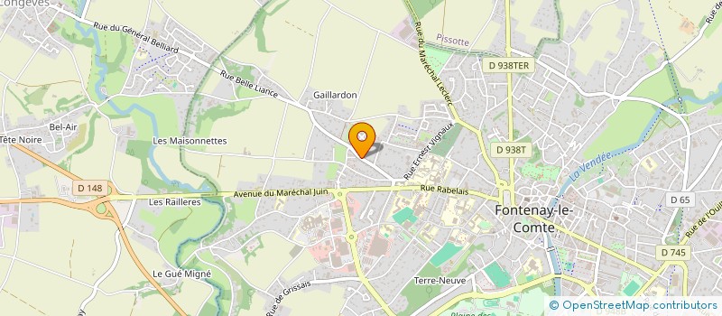 localisation de l'entreprise MONSIEUR PIERRE-HUGUES FOURAGE  FONTENAY-LE-COMTE