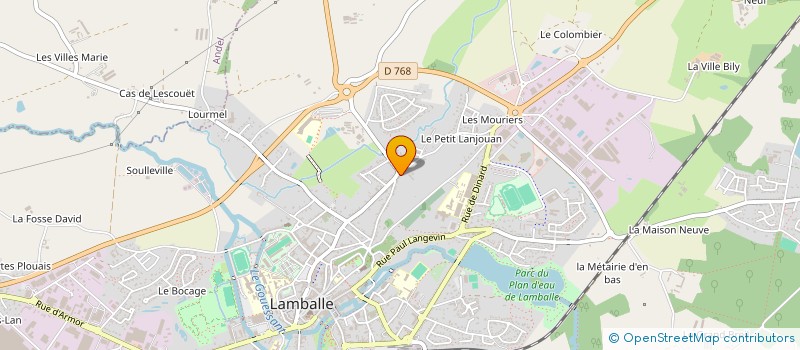 localisation de l'entreprise MONSIEUR PIERRE-HUGUES HION  LAMBALLE-ARMOR