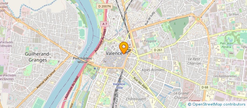 localisation de l'entreprise MONSIEUR PIERRE-HUGUES JACQUET à VALENCE
