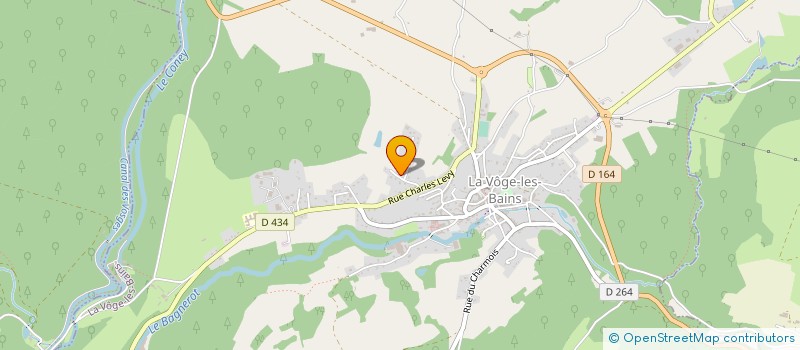 localisation de l'entreprise MONSIEUR PIERRE HUGUES JORAND  LA VOGE-LES-BAINS