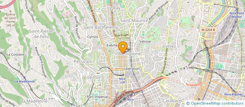 localisation de l'entreprise MONSIEUR PIERRE-HUGUES VALLIN  NICE