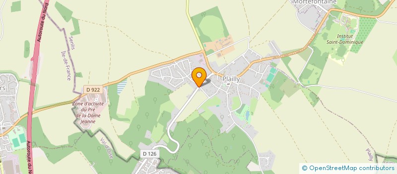 localisation de l'entreprise MONSIEUR PIERRE HUVET  PLAILLY