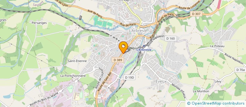 localisation de l'entreprise MONSIEUR PIERRE INZA  L'ARBRESLE