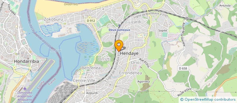 localisation de l'entreprise MONSIEUR PIERRE IRIGOYEN à HENDAYE