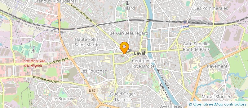 localisation de l'entreprise MONSIEUR PIERRE JACLARD à LAVAL