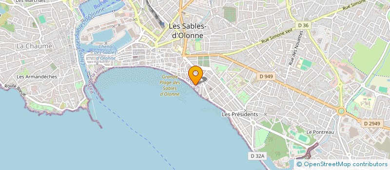 localisation de l'entreprise MONSIEUR PIERRE JACOB à LES SABLES D'OLONNE