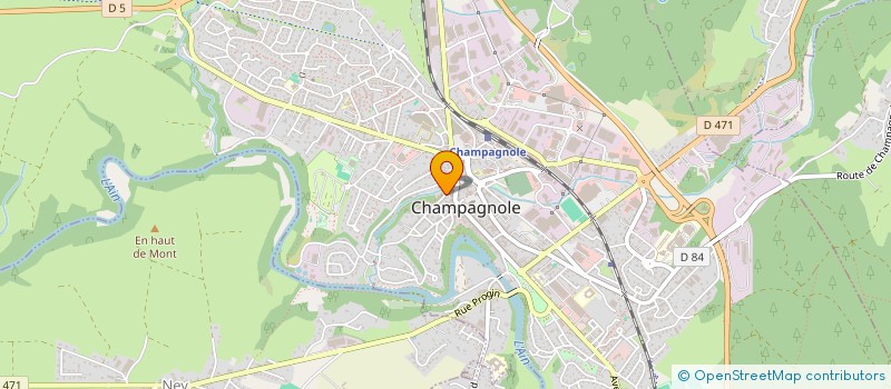 localisation de l'entreprise MONSIEUR PIERRE JACOB  CHAMPAGNOLE