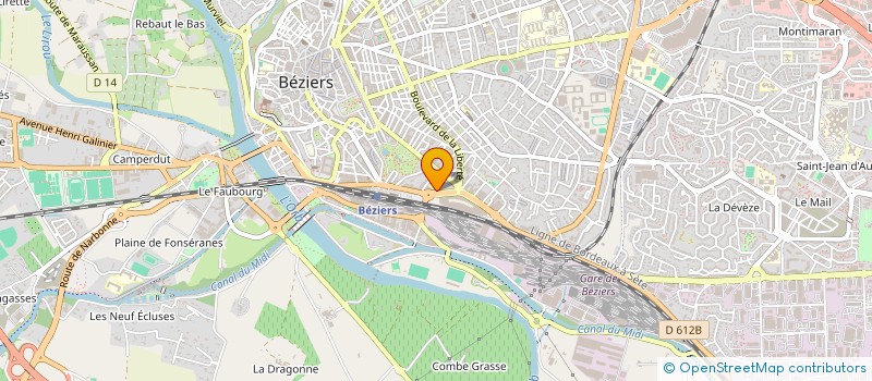 localisation de l'entreprise MONSIEUR PIERRE JACOBE à BEZIERS