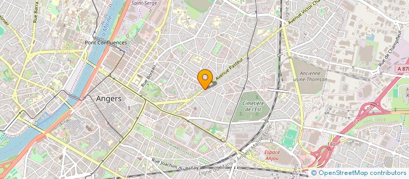 localisation de l'entreprise MONSIEUR PIERRE JACQMIN à ANGERS