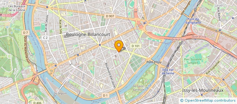 localisation de l'entreprise MONSIEUR PIERRE JACQUAND à BOULOGNE-BILLANCOURT